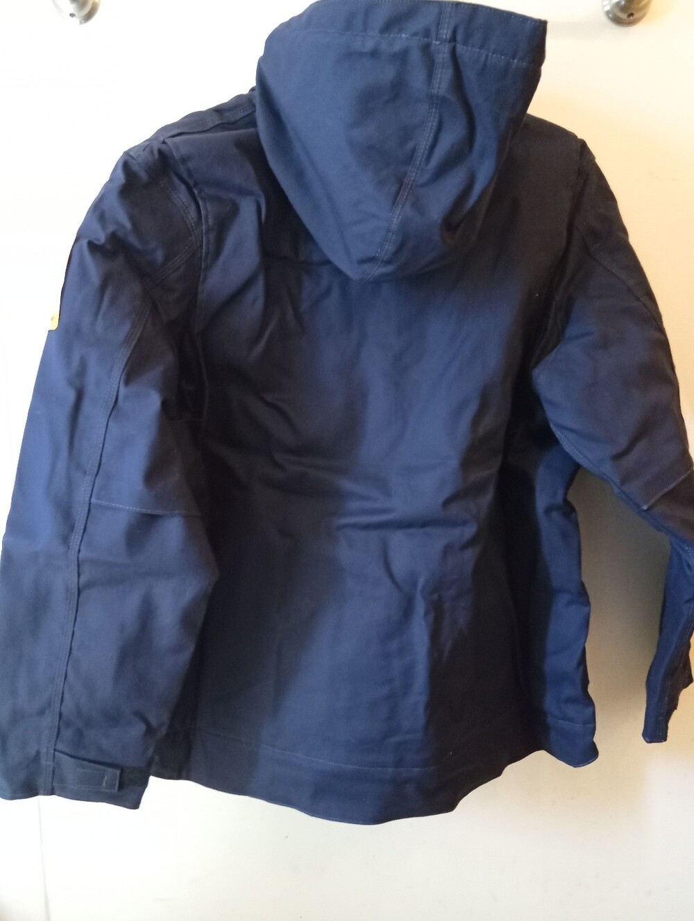 Carhartt Navy Blue Jacket with Gray Sherpa Lining Flame Resistant Full Swing XXL - Picture 14 of 16